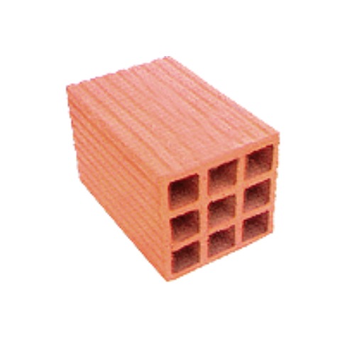 طوب احمر مجوف شركة اليمامة مقاس 30x20x20 سم الوزن 9 كجم